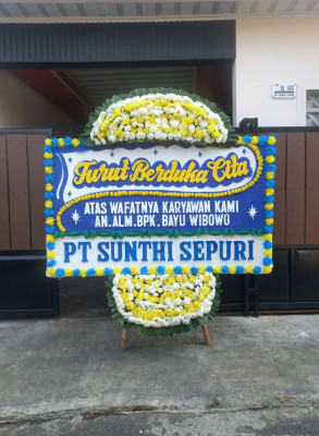 Papan Bunga Duka di Barengkok