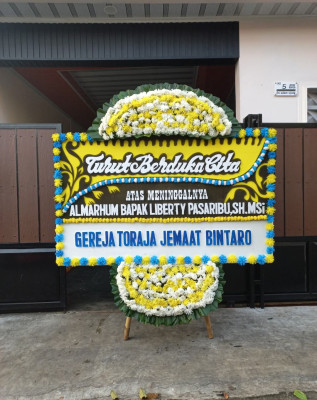 Papan Bunga Duka di Barengkok